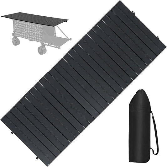 Whitsunday Outdoor Camping Folding Table Aluminum (Black, 57.9")