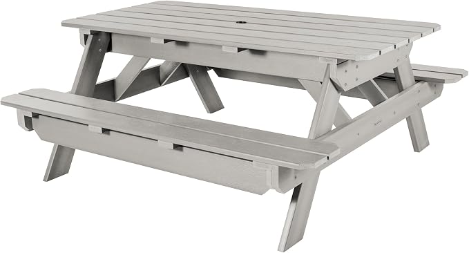 Highwood Hometown Picnic Table, 6 Foot, Harbor Gray