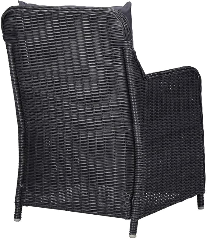 5 Piece Patio Dining Set,Outdoor Dining Set,Patio Furniture Set,Outdoor Patio Chairs,Porch Chair,Outdoor Coffee Table,Front Porch Furniture,Modern Set,Patio Dining,for Garden,Poolside, Black
