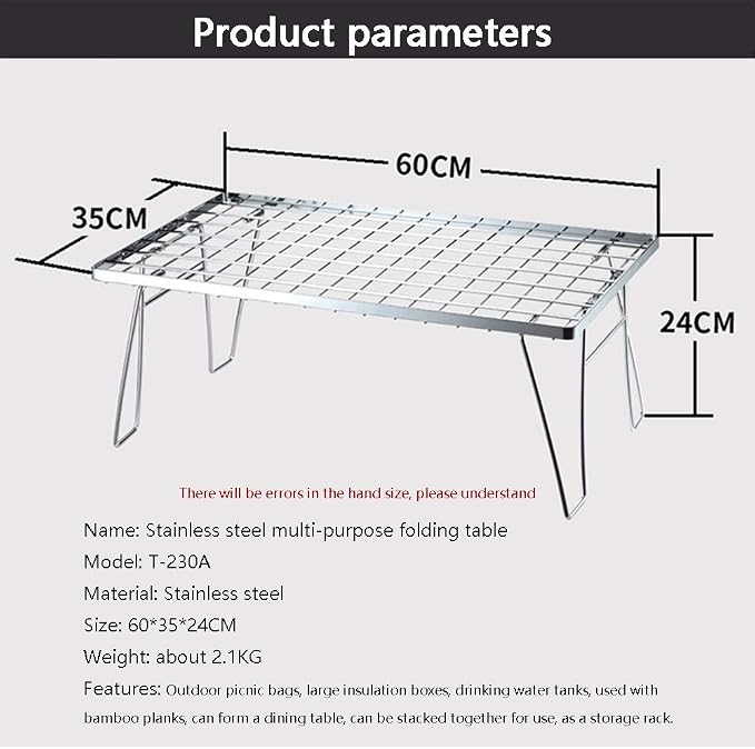 Outdoor Multi-Layer Folding Table Portable Bamboo Wooden Table Multiple Folding Tables are Stacked to Form A Storage Rack Which is Very Suitable for Outdoor and Family Use (D)