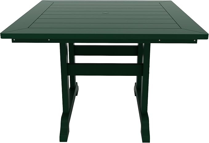 HDPE Laguna 43" Square Dining Table,Dark Green