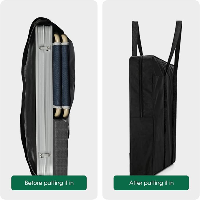 Folding Table Storage Bag, Portable Carry Table Bag for 4FT Folding Picnic/Camp Tables, Waterproof Folding Table Cover with Handles(bag only)- 26" D x 5" W x 24" H