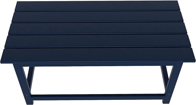 HDPE Laguna Outdoor Poly Adirondack Coffee Table, Navy Blue