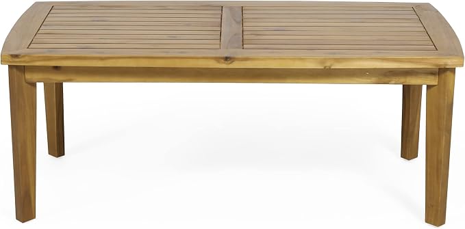 Solano Outdoor Rectangular Coffee Table - Acacia Wood - Teak