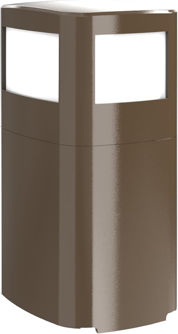 TayMac Bronze Area Light Slide Cover PPALZ for ParkPost Outdoor Power Enclosure (Required), 1000-Lumen 2700K Polycarbonate Post Cap Light for Garden Decor, Seamless LED Lighting Accessory