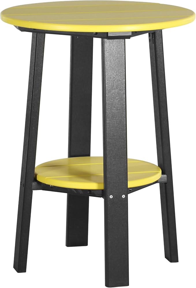 LuxCraft Deluxe End Table 28" Yellow/Black