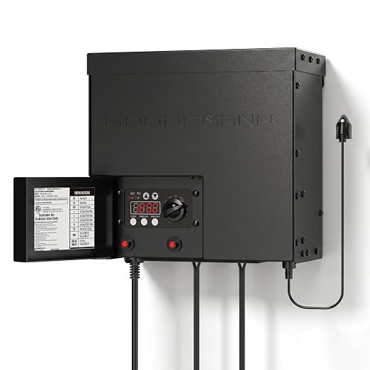 Low Voltage Transformer 600W Landscape Lighting Power Pack with Timer Photo Eye for Outdoor Lights 120V AC to 12V AC 9111-60001-01A