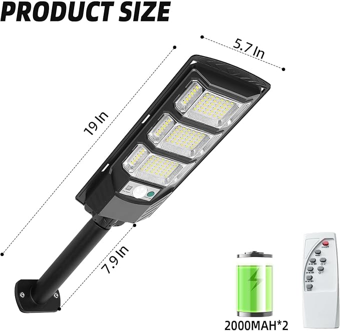FOWSEEK 4 Pack Solar Flood Lights Outdoor, Solar Lights Outdoor Waterproof with Remote Control, Motion Sensor Outdoor Lights for Garden Patio Yard