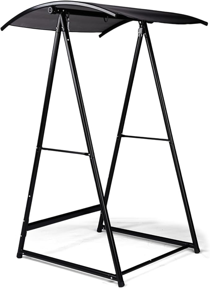 Hammock Stand with Canopy, Premium Outdoor Swing Frame for Hammocks and Hanging Chairs, 600 lb Capacity Steel Stand for Patio, Garden, Backyard