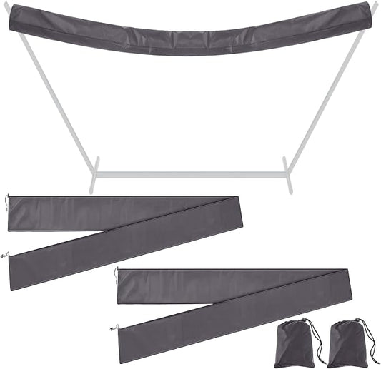 2 Pcs Hammock Cover Sleeve Waterproof 12 ft Lightweight and Compact Camping Storage Protector Fits Most Hammock for Outdoor Hiking Camping, Grey