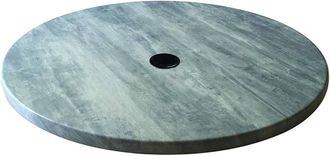 Holland Bar Stool 36" Diameter Greystone, Indoor/Outdoor All-Season EnduroTop Table Top with Umbrella Hole