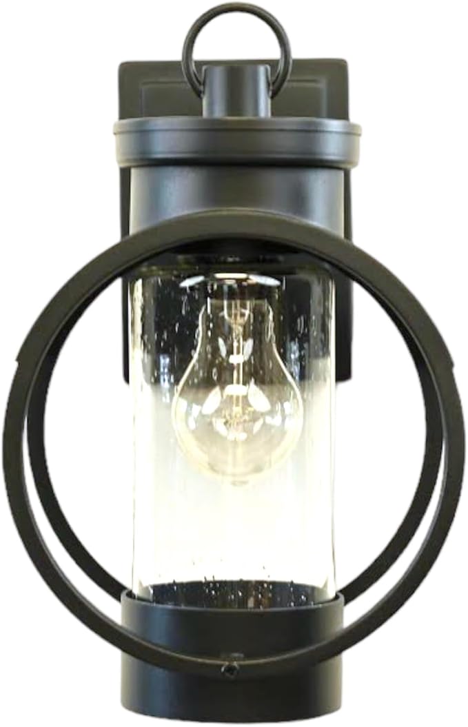 Black Outdoor Weatherproof Wall Sconce Light Fixture, Rustic Porch Light, Entryway Light, Outdoor Wall Sconce Lantern