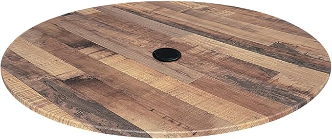Holland Bar Stool Co. 36" Diameter Rustic, Indoor/Outdoor All-Season EuroSlim Table Top with Umbrella Hole