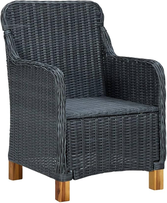 7 Piece Patio Dining Set,Outdoor Dining Set,Outdoor Furniture Sets,Patio Table and Chairs,Outdoor Patio Chairs,Patio Coffee Table,Porch Chair,Front Porch Furniture,Modern Set, Dark Gray