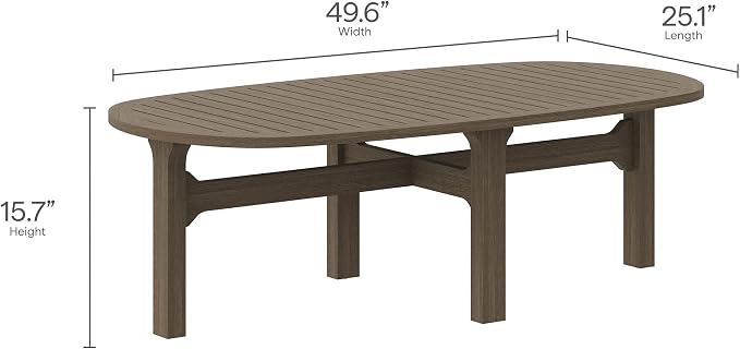Modway Saratoga 4-Piece Teak Wood Outdoor Furniture Set in Weathered Gray White - Patio Conversation Set with Sofa, 2 Armchairs, and Coffee Table