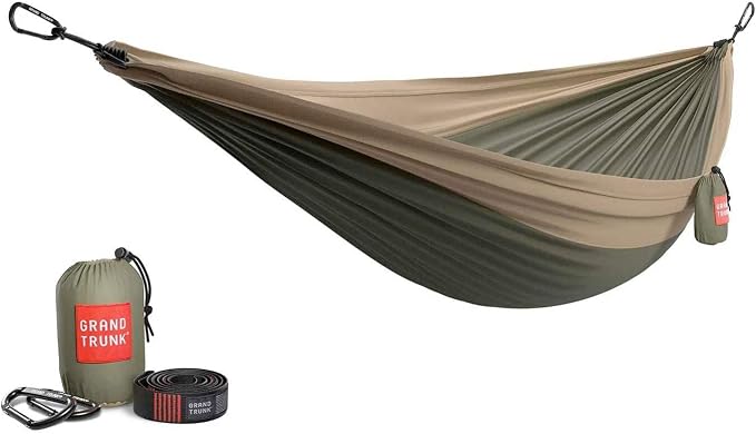 Grand Trunk Double Deluxe Hammock, 11 ft, 500 lb, Lightweight