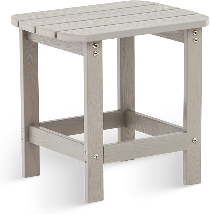 Blue Wave Ez-Care Tek-Wood™ Adirondack Side Table - Slate Grey