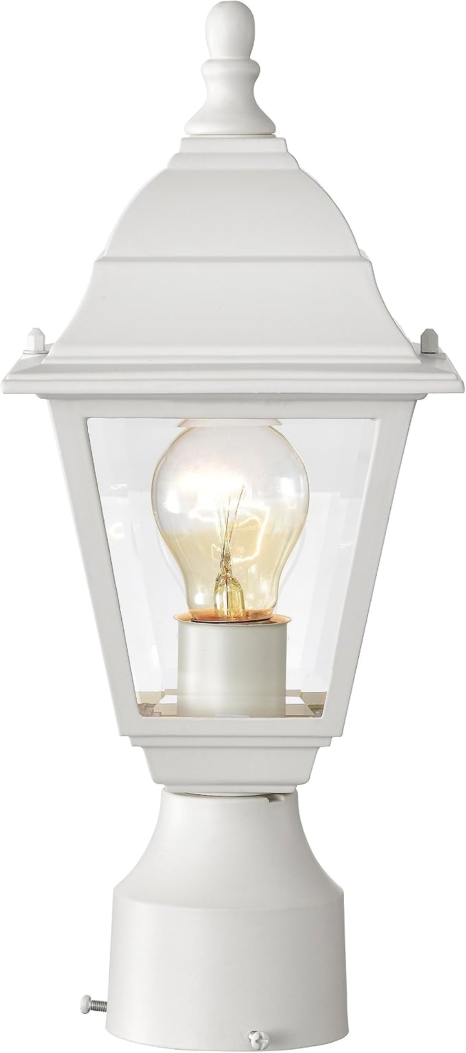 Nuvo Lighting 60/546 Traditional One Light Post Mount from Briton collection in White finish