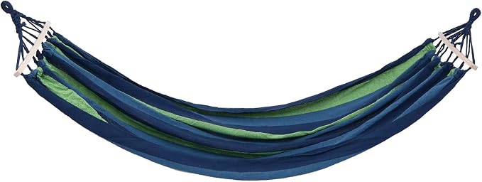 KESYOO Outdoor Travel Hammock Double Camping Hammock Striped Canvas Widened 190x100cm Single Portable for Hiking Garden Patio