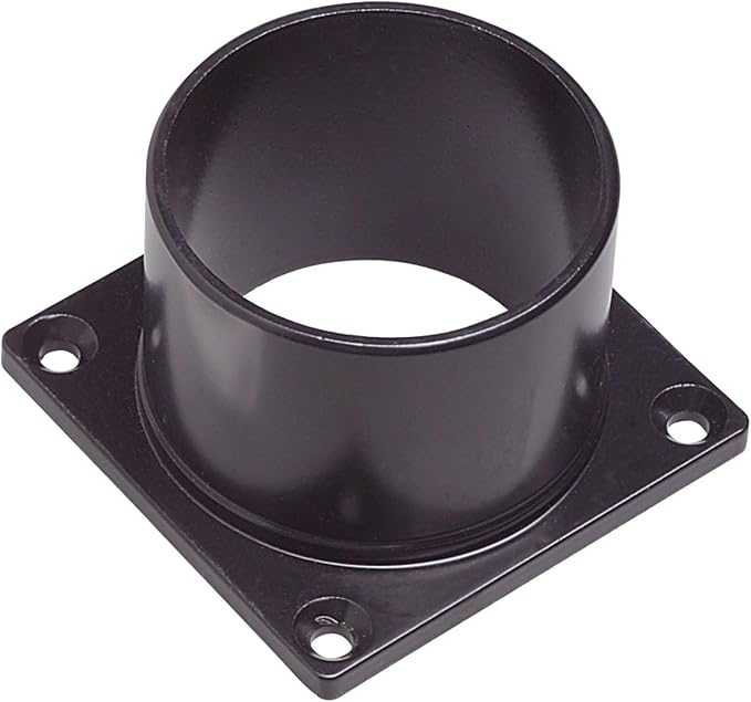 Design House Mayfield Outdoor Post Top Light with 3-Inch Pier Base Mount Fitter, Black, 590299 | Post Mount, Contemporary/Modern, Aluminum, 2-Piece, Lighting, 590299