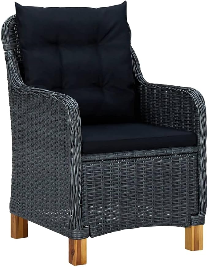 7 Piece Patio Dining Set,Outdoor Dining Set,Patio Table and Chairs,Outdoor Coffee Table,Patio Furniture Set,Outdoor Patio Chairs,Front Porch Furniture,Modern Set,Porch Chair,Patio Dining, Dark Gray