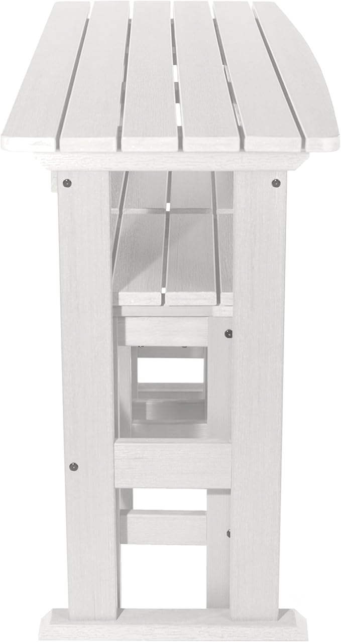 highwood Lehigh 3pc Counter Height Balcony Dining Set, White