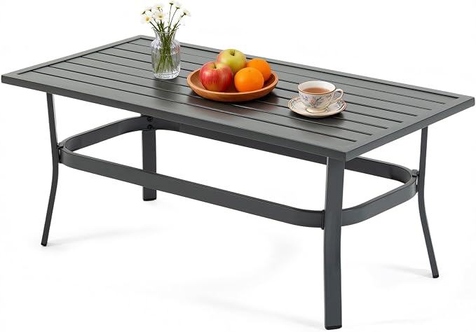 Outdoor Patio Furniture Set, 1 PCS Outdoor Coffee Table, for Garden/Backyard/Porch, Grey