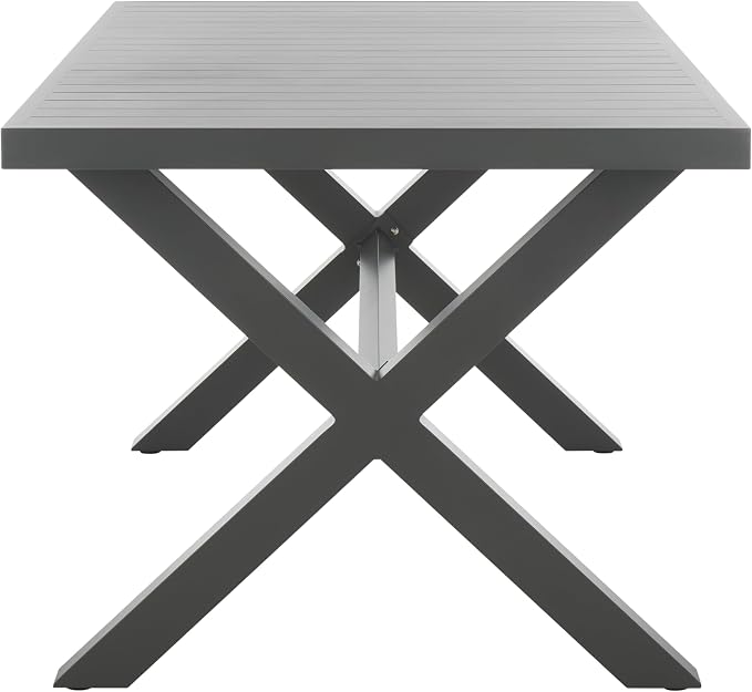 SAFAVIEH Outdoor Collection Core Grey Aluminum Bistro Table