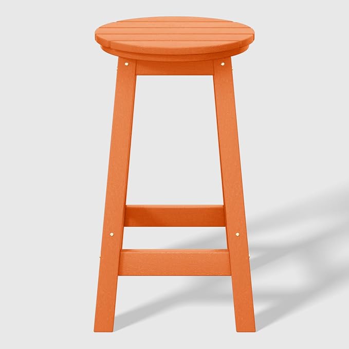 WestinTrends Malibu 5-Piece HDPE Outdoor Patio Dining Bar Bistro Table Set with Counter High Round Bar Stools