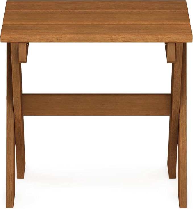 Furinno TIOMAN Patio Table, Outdoor Side Table, Flower Stand, Coffee Table, for Patio, Garden, Porch, Natural