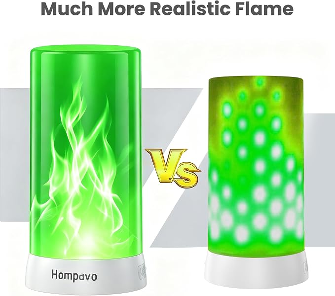 Hompavo 【Upgraded Flame Lights with Remote, Timer, 4-Mode Rechargeable | Waterproof LED Battery Operated Flameless Candles, Pillar Flickering Lanterns for Room Patio Wedding Party Halloween Decor, 2