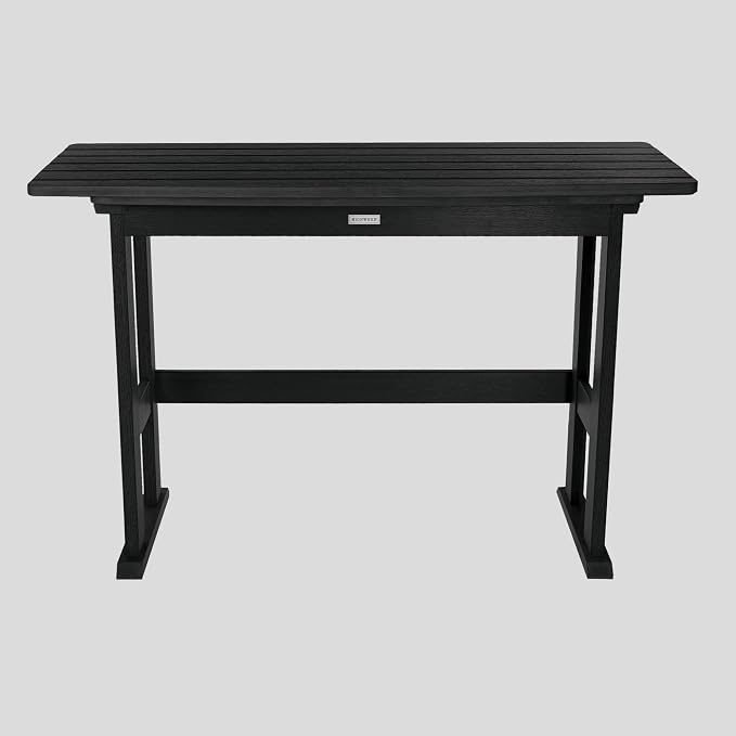 Highwood Lehigh 6pc Counter Height Balcony Dining Set, Black