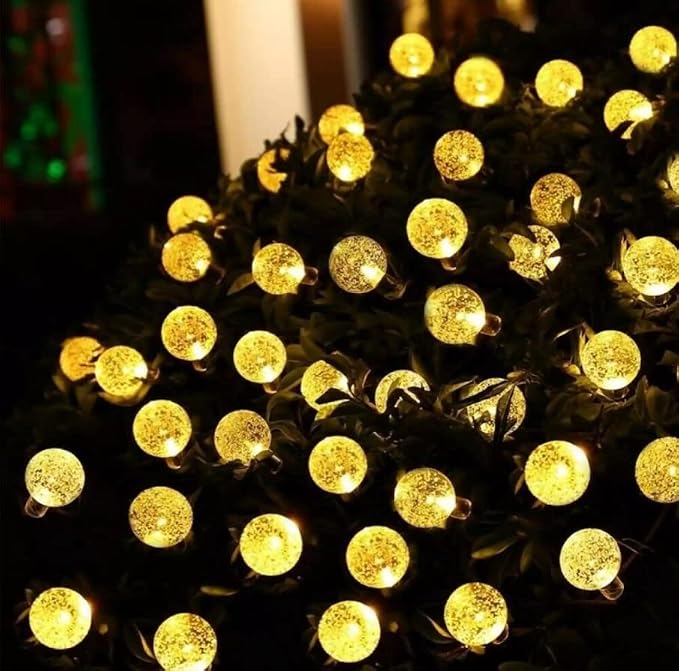 Solatec Solar String Lights, 2 Pack Outdoor String Light 60 LED 40ft 8 Lighting Modes Waterproof Solar Powered Patio Solar Light for Garden Yard Porch Wedding Party Decor (Warm White)