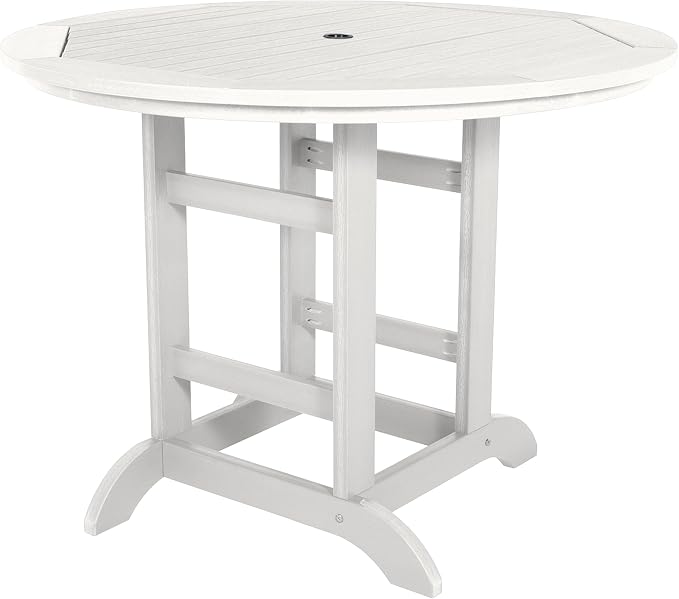 highwood Adirondack 48" Round Counter Height Dining Table, White