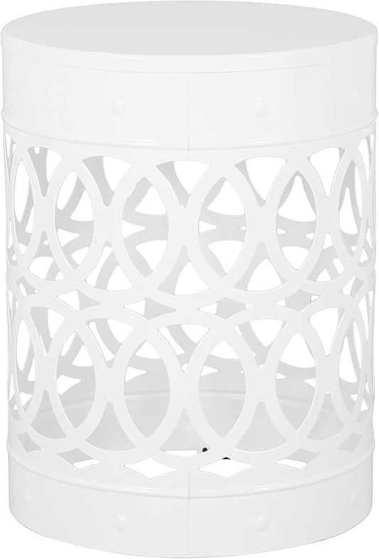 Christopher Knight Home Mellie Outdoor Side Tables - White