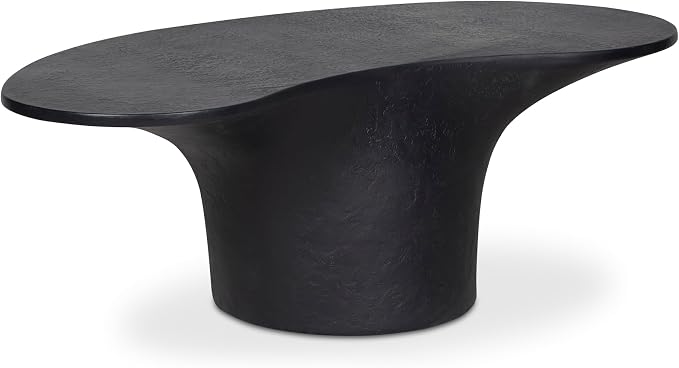 Moe's Home Collection YUMI Stone Coffee Table Black Color