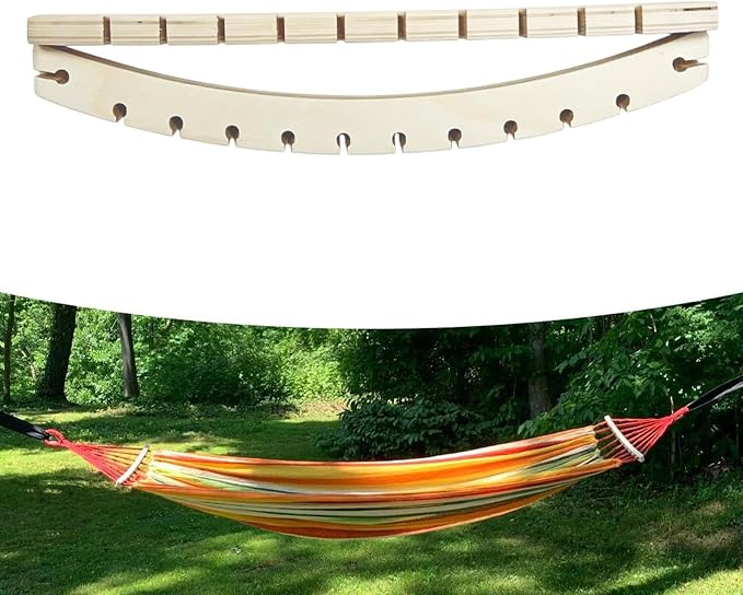 Hammock Spreader Bars 2pcs, 12 Hole Detachable Wooden Design, 40cm/50cm, Outdoor Hanging Hämmock Support Bars, Hammock Replacement Accessories, for Garden Camping Patio