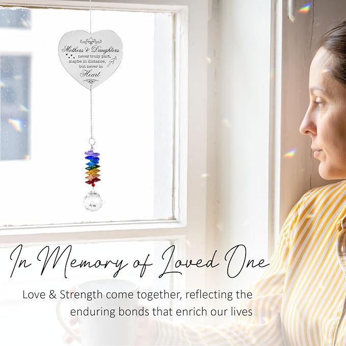 Aluminum Ornament Suncatcher - Christmas Mother's Day Birthday Gift for Women - Mothers and Daughters Keepsake - Heartfelt Gifts for Mom, Grandma, Nana, Mama, Daughters, Granddaughters