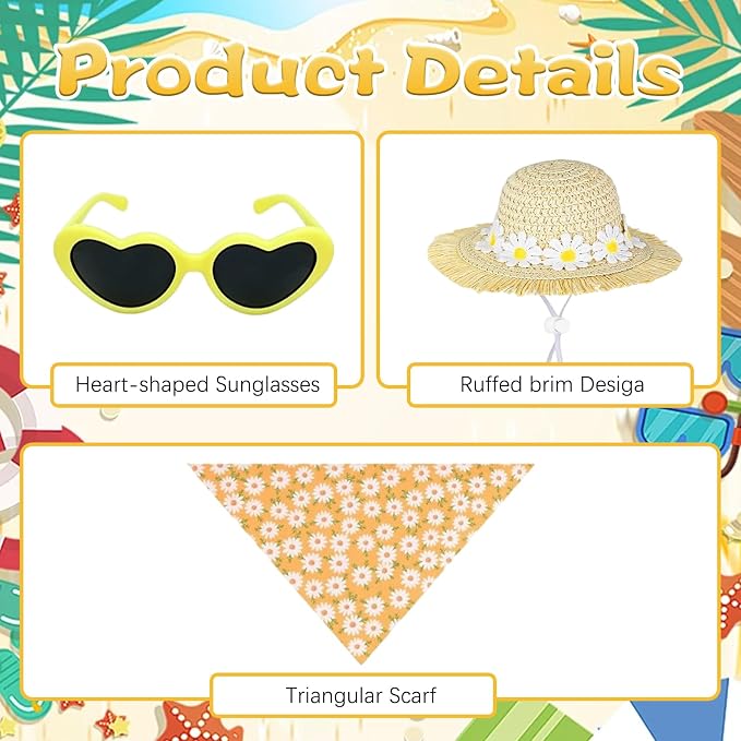 Porch Goose Summer Outfit,Hsummer Porch Goose Outfit,Porch Goose Bikini,Summer Garden Lawn Patio Yard Outdoor Decor (Flower Yellow)
