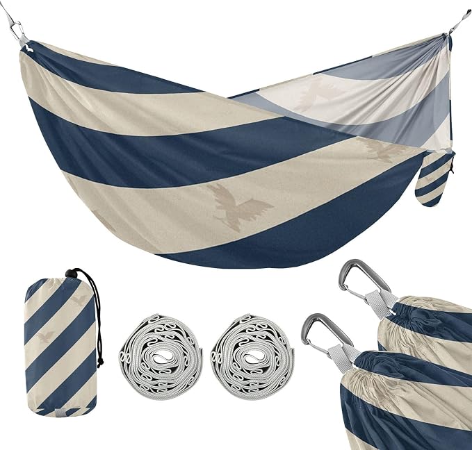 Standard Striped Wallpaper Hammocks with Tree Straps Indoor Hammock for Outside Patio Garden