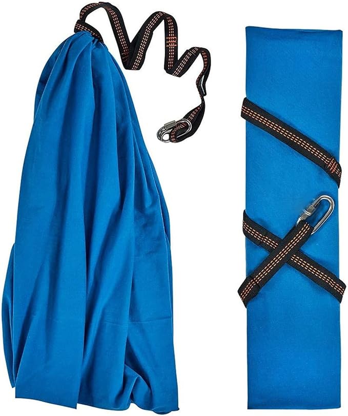 Physical Sensory Swing Chair for Bedroom，Breathable Snuggle Hammock Set Indoor Outdoor Kids Toys Play for Autism ADHD Vestibular System Exercise (Color : Blue, Size : 100x280cm/39x110in)