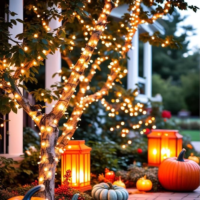 Smart Color Changing Christmas Halloween Tree Light String 66 FT 200 LED | App and Remote Controlled,Music Syn, 16M Multicolors and Multi Modes, Timer, IP44 Waterproof Indoor Outdoor RGB Xmas lights