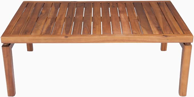 Christopher Knight Home Gwen 4 Piece Acacia Wood Patio Conversation Set with Sofa, Coffee Table, Ottoman and Club Chair, Patio Sofa Set with Cushions, Outdoor Patio Furniture Set for 5, Teak+Beige