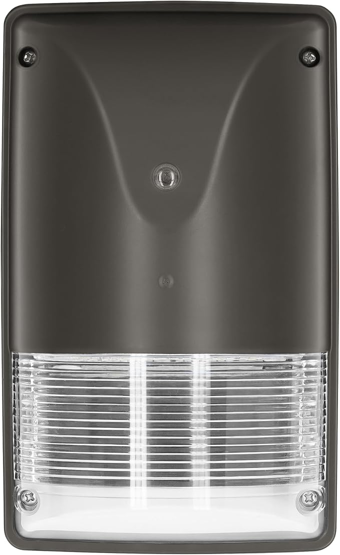 LEDVANCE Mini Wall Pack LED Luminaire, Non-Cutoff, 10/20/30W, 120-347V, Dimmable, 80 CRI, 3000/4000/5000K, Photocell, Bronze - 1 Pack (63475)