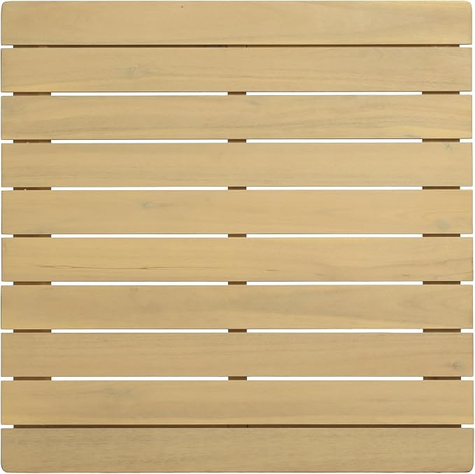 Christopher Knight Home Joan 7 Piece Patio Furniture Set with Slatted Coffee Table, Outdoor Sofa Set with Rope Back & Cushions, Acacia Wood Sectional Conversation Set, Beige+Cream+Light Teak