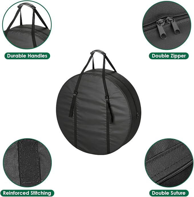 Folding Table Storage Bag, Outdoor Portable Picnic/Camp Table Bag for 28in Round Cocktail Tables, Waterproof Foldable Bistro/High Top Tables Bags- 31"L x 7.5"W x 31"H