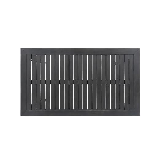 Christopher Knight Home Teresa Outdoor Minimalist Acacia Wood Rectangle Bar Table Dark Gray