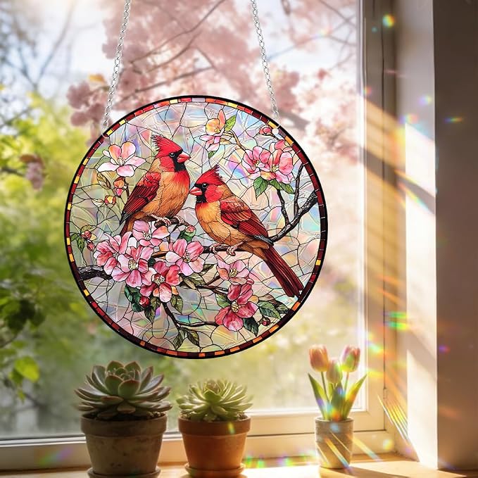 Sun Catchers Indoor Window, Acrylic Rainbow Suncatcher Window Hanging Decoration for Living Room Bedroom Summer Home Balcony Ornaments Decoration (SC2242)
