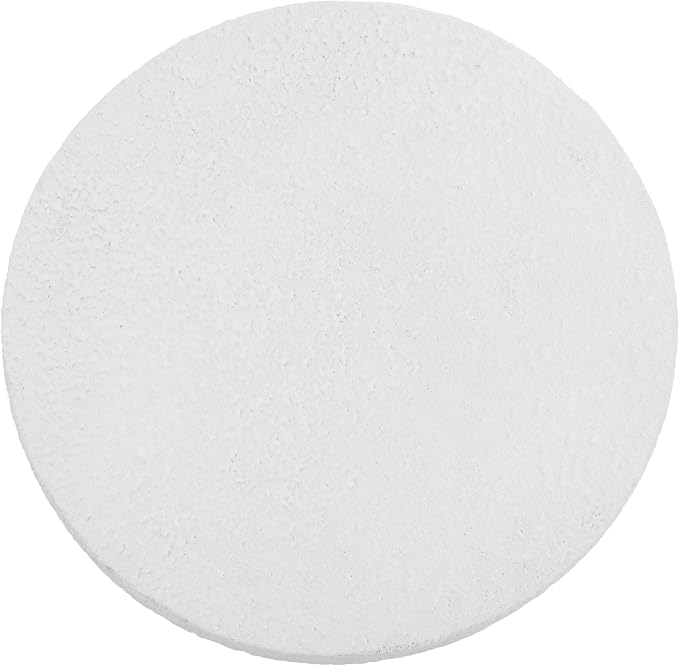 JONATHAN Y Greta Hourglass Outdoor Side Table and Stool, 18" Modern Textured All-Weather Accent End Table for Patio, Deck, or Garden, White Frosted TBL1100A