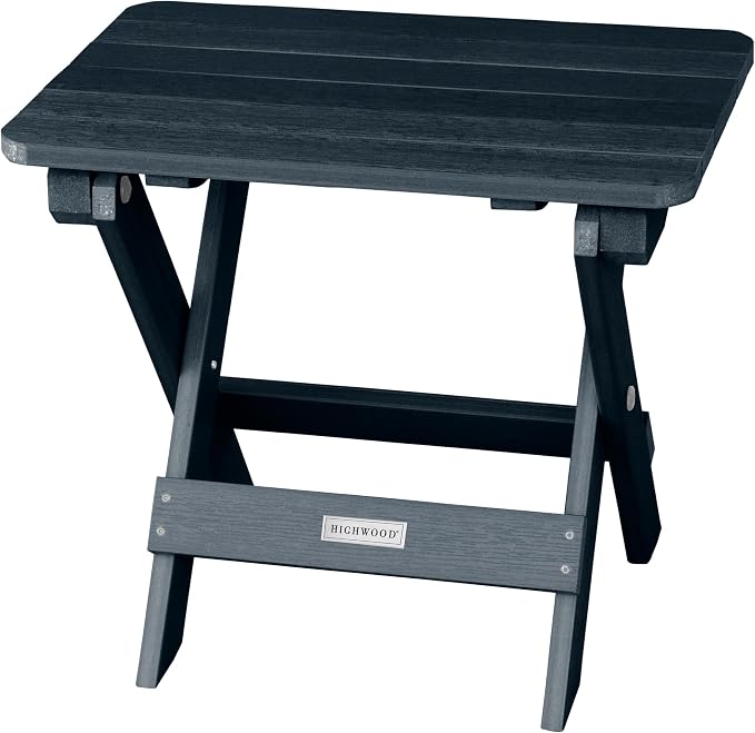highwood AD-TBS1-FBE Folding Adirondack Side Table, Federal Blue